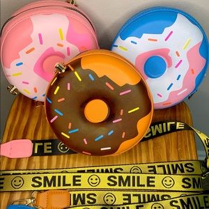 Brown Donut Crossbody Purse